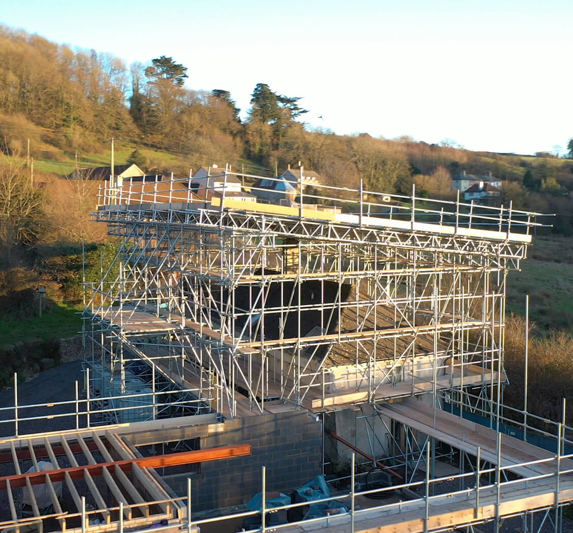 Axminster Scaffolding with Northcott builders