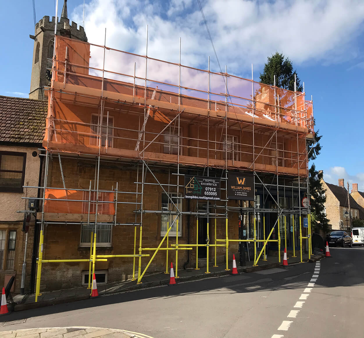 commercial scaffolding in Seaton